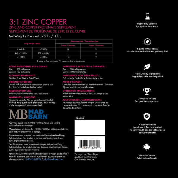 3:1 Zinc Copper - 1kg pouch