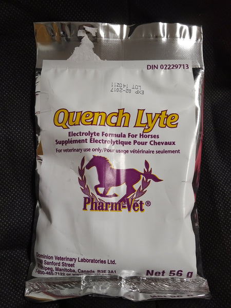 Quench Lyte Electrolyte Formula for horses - single dose 56gram