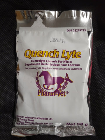 Quench Lyte Electrolyte Formula for horses - single dose 56gram